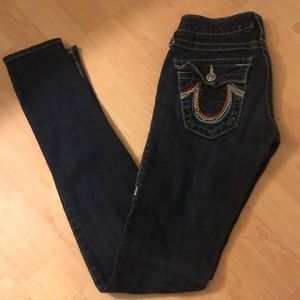 Like New True Religión Skinny Jeans Size 24